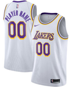 Los Angeles Lakers 202021 Swingman Custom Jersey - Association Edition - White