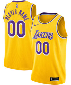 Los Angeles Lakers 202021 Swingman Custom Jersey - Icon Edition - Gold