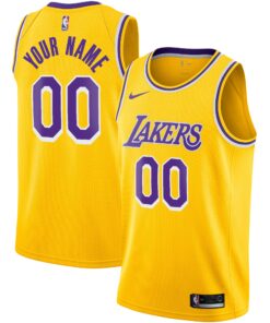 Los Angeles Lakers Custom Swingman Jersey Gold - Icon Edition