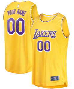 Los Angeles Lakers Fanatics Fast Break Custom Replica Jersey Gold - Icon Edition