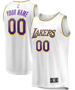  Los Angeles Lakers Fanatics Youth Fast Break Replica Custom Jersey - Association Edition - White