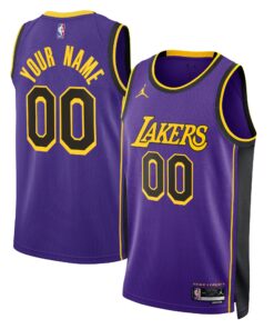 Los Angeles Lakers Jordan Brand Unisex 202223 Swingman Custom Jersey - Statement Edition - Purple