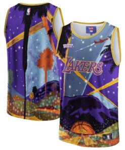 Los Angeles Lakers NBA &amp KidSuper Studios by Fanatics Unisex Hometown Jersey - Purple