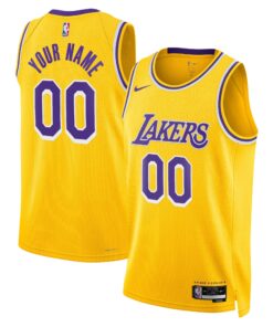 Los Angeles Lakers Unisex Swingman Custom Jersey Gold - Icon Edition
