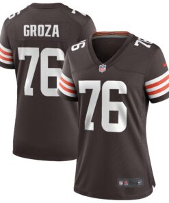 Lou Groza Cleveland Browns  Women_s Game Retired Player Jersey  Brown