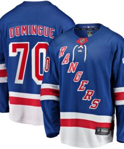 Louis Domingue New York Rangers Fanatics Home Breakaway Jersey  Blue