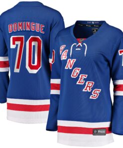 Louis Domingue New York Rangers Fanatics Women_s Home Breakaway Player Jersey  Blue