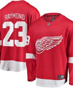Lucas Raymond Detroit Red Wings Fanatics Home Breakaway Player Jersey  Red