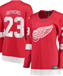 Lucas Raymond Detroit Red Wings Fanatics Women_s Home Breakaway Player Jersey  Red
