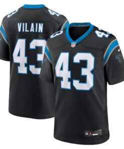 Luiji Vilain Carolina Panthers   Game Jersey   Black
