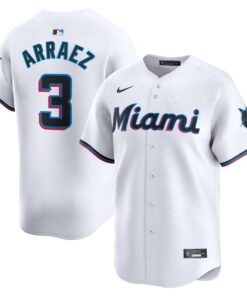 Luis Arraez Miami MarlinsHome Limited Player Jersey  White