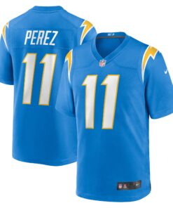 Luis Perez Los Angeles Chargers  Team Game Jersey   Powder Blue