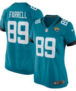 Luke Farrell Jacksonville Jaguars  Women_s Game Jersey  Teal