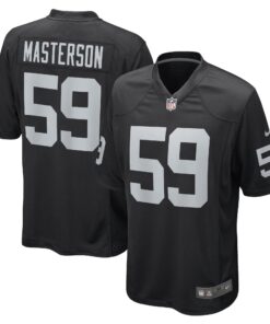 Luke Masterson Las Vegas Raiders  Game Player Jersey  Black