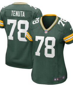 Luke Tenuta Green Bay Packers  Women_s Home Game Player Jersey  Green
