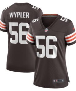 Luke Wypler Cleveland Browns  Women_s Team Game Jersey   Brown 1