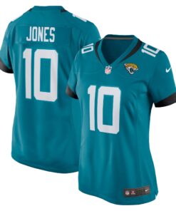 Mac Jones Jacksonville Jaguars  Women_s Team Game Jersey   Teal