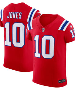 Mac Jones New England Patriots  Alternate Vapor F.U.S.E. Elite Jersey  Red