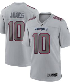 Mac Jones New England Patriots  Atmosphere Fashion Game Jersey  Gray