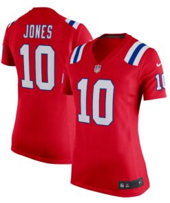 Mac Jones New England Patriots  Women_s Game Jersey  Red