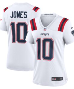 Mac Jones New England Patriots  Women_s Game Jersey  White