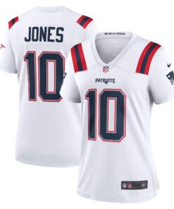 Mac Jones New England Patriots  Women_s Player Jersey  White