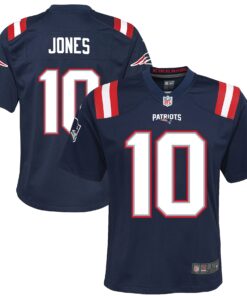 Mac Jones New England Patriots  Youth Game Jersey  Navy