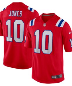 Mac Jones New England Patriots  Youth Game Jersey  Red