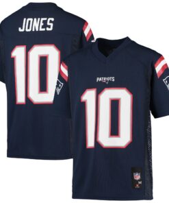 Mac Jones New England Patriots Youth Replica Player Jersey  Navy