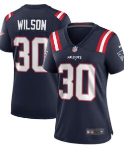 Mack Wilson New England Patriots  Women_s Game Jersey  Navy