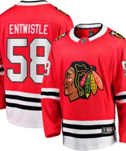 MacKenzie Entwistle Chicago Blackhawks Fanatics Home Breakaway Player Jersey  Red