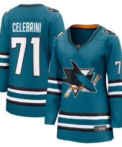 Macklin Celebrini San Jose Sharks Fanatics Women_s  Home Breakaway Jerseynbspâ€“ Teal