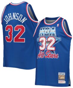 Magic Johnson Western Conference Mitchell &amp Ness Hardwood Classics 1992 NBA All-Star Game Authentic Jersey - Royal