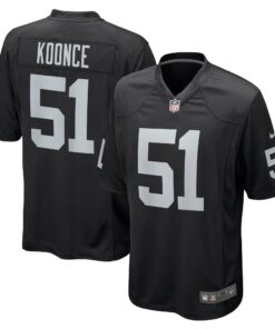Malcolm Koonce Las Vegas Raiders  Game Jersey  Black