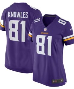 Malik Knowles Minnesota Vikings  Women_s Team Game Jersey   Purple