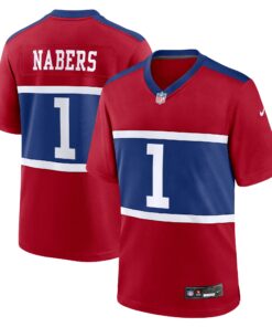 Malik Nabers New York Giants  Alternate Game Jersey  Century Red