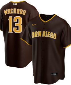 Manny Machado San Diego PadresAlternate Replica Player Jersey  Brown