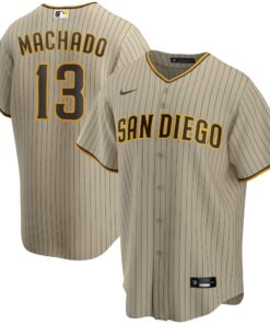 Manny Machado San Diego PadresAlternate Replica Player Jersey  Tan