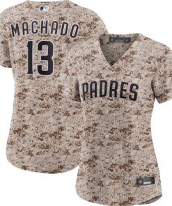 Manny Machado San Diego PadresWomen_s USMC Alternate Replica Player Jersey  Camo