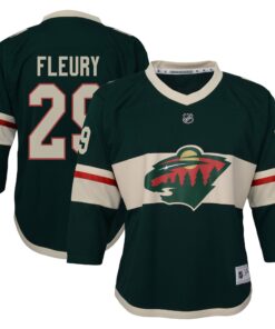 MarcAndre Fleury Minnesota Wild Youth Replica Player Jersey  Green
