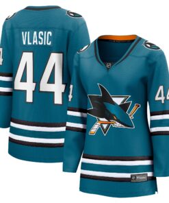 MarcEdouard Vlasic San Jose Sharks Fanatics Women_s Home Breakaway Player Jersey  Teal