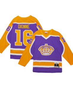 Marcel Dionne Los Angeles Kings Mitchell amp Ness  198081 Blue Line Player Jersey  Purple