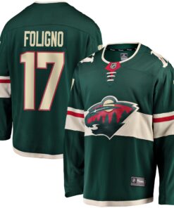 Marcus Foligno Minnesota Wild Fanatics Breakaway Jersey  Green