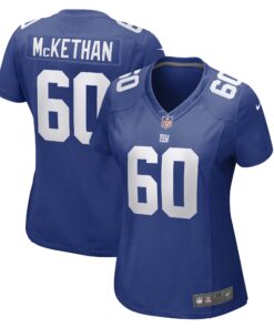 Marcus McKethan New York Giants  Women_s Game Player Jersey  Royal