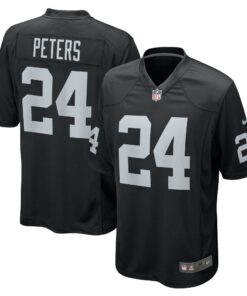 Marcus Peters Las Vegas Raiders  Team Game Jersey   Black