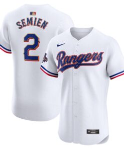 Marcus Semien Texas Rangers2024 Gold Collection Elite Player Jerseynbspâ€“ White