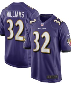 Marcus Williams Baltimore Ravens  Player Game Jersey  Purple 1
