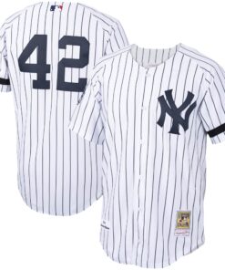 Mariano Rivera New York Yankees Mitchell amp Ness Home 2000 Cooperstown Collection Authentic Jersey  WhiteNavy