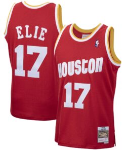 Mario Elie Houston Rockets Mitchell &amp Ness 199394 Hardwood Classics Swingman Jersey - Red