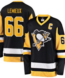 Mario Lemieux Pittsburgh Penguins Fanatics Premier Breakaway Retired Player Jersey  Black